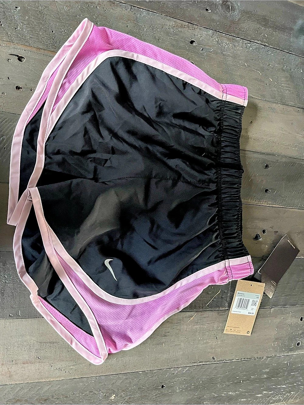 Nike Tempo Dri-FIT Running Shorts Pink & Black XS